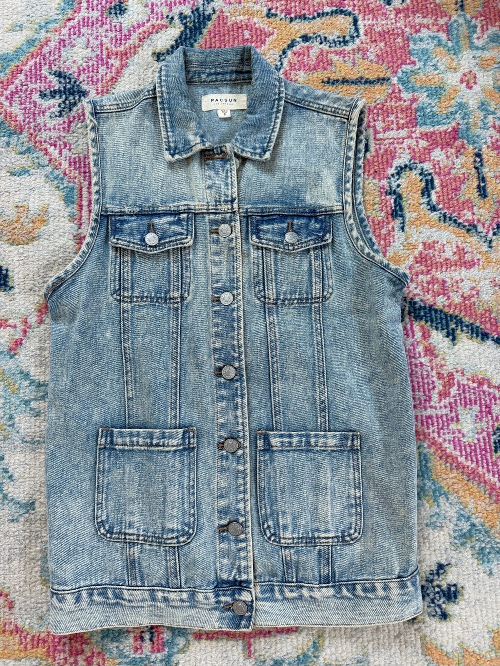 Pacsun 100% Cotton Denim Vest Small